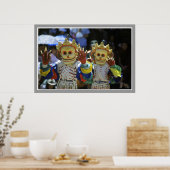 Tibetan Monk Dancers Poster (Keuken)