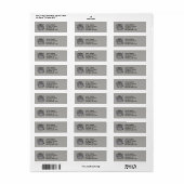 Tibetan Pallas Cat Return Address Labels (Full Sheet)