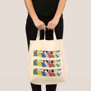 Tibetan Prayer Flags Tote Bag