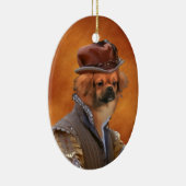 Tibetan Spaniel Baron Ornament (Rechts)