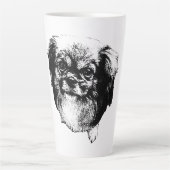 Tibetan Spaniel Dog Mug – Ink Style Portrait (Devant)