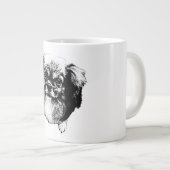 Tibetan Spaniel Dog Mug – Ink Style Portrait (Devant droit)