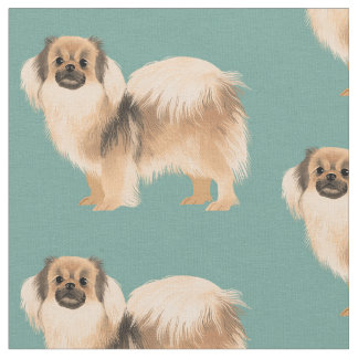 Tibetan Spaniel Fabric Stof