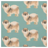 Tibetan Spaniel Fabric Stof (Swatch)