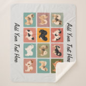 Tibetan Spaniel Sherpa Blanket Deken (Voorkant)