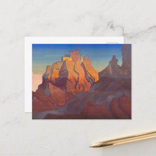 Tibetan Stronghold, Basgo, Nicholas Roerich Feestdagenkaart