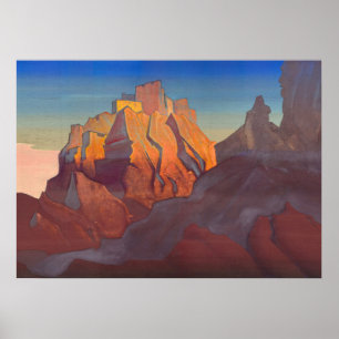 Tibetan Stronghold, Basgo, Nicholas Roerich Poster