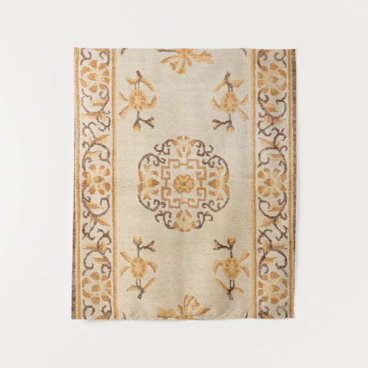 Tibetan Tan Yellow Brown  Wandkleed (Voorkant)