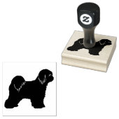 Tibetan Terrier Hondenras Silhouette Rubberstempel (Gestempeld)