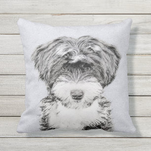 Tibetan Terrier Painting - Cute Original Dog Art Buitenkussen