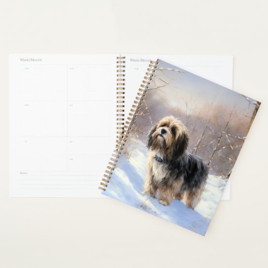 Tibetan Terrier Qu'il neige Noël (Devant avec enveloppe)