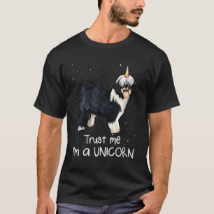 Tibetan Terrier Trust me I m A Unicorn Dog T-shirt