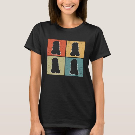 Tibetan Terrier Vintage  3 T-shirt (Voorkant)