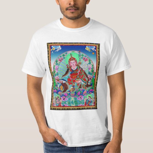 Tibetan Thangka Padmasambhava T-shirt (Voorkant)