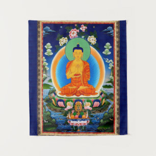 Tibetan Thangka Prabhutaratna Buddha Wandkleed
