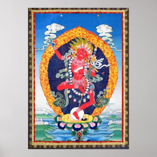 Tibetan Thangka Vajravarahi Poster (Voorkant)