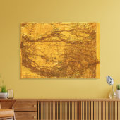 TibetPanoramaTibet Canvas Afdruk (Insitu (Woonkamer))