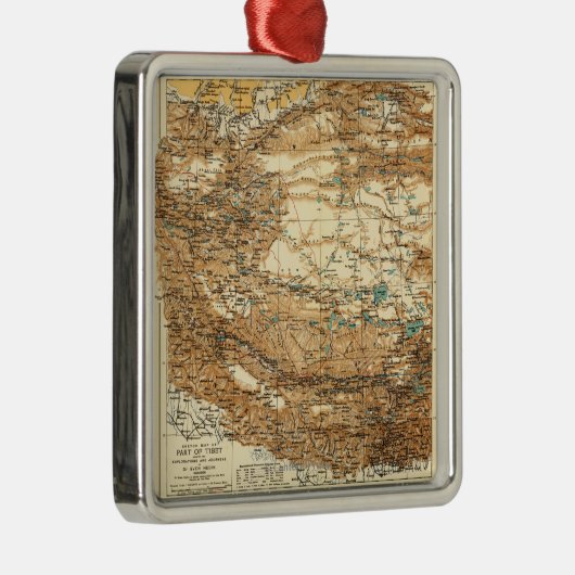 TibetPanoramaTibet Metalen Ornament (Rechts)