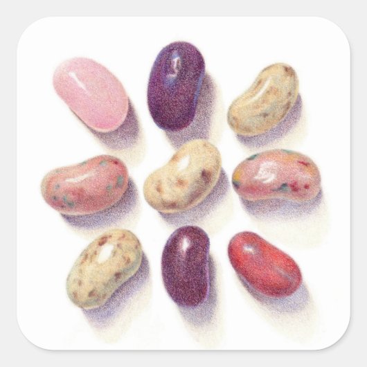 TIC TAC HARICOTS DE JELLY BEANS Stickers grand Car (Devant)