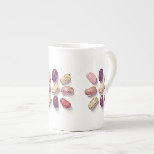 TIC TAC JELLY BEANS Bone China Mug (Devant droit)
