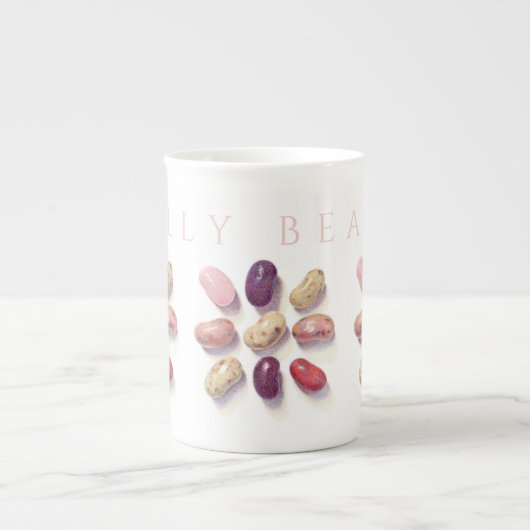 TIC TAC JELLY BEANS Bone China Mug + Texte (Devant)