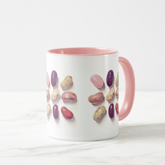 TIC TAC JELLY BEANS COMbo Combo Rose Mug (Devant droit)