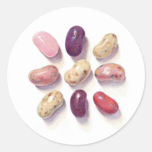 TIC TAC JELLY BEANS Stickers petits ronds (Devant)