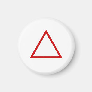 Tic Tac Toe 1-1/4-inch Fridge Magnet "Triangle" Magneet
