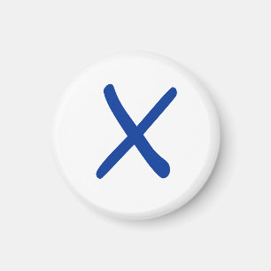 Tic Tac Toe 1-1/4-inch Fridge Magnet "X" Magneet