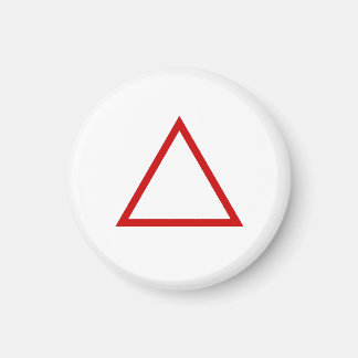 Tic Tac Toe 1-1/4" Koelkastmagneet "Driehoek" Magneet