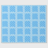 Tic Tac Toe (blauw) Pattern Cadeaupapier (Vlak)