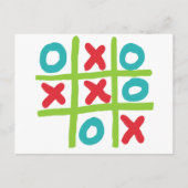 Tic-tac-toe Briefkaart (Voorkant)