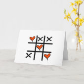 Tic Tac Toe Carte Saint Valentin (Fleur jaune)