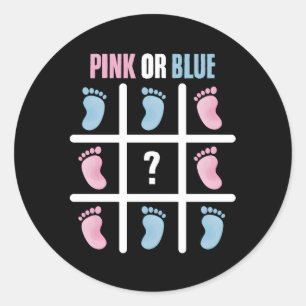 Tic Tac Toe Crosses K Blue Tic Tac Toe Geslacht Re Ronde Sticker