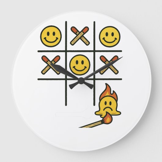 Tic Tac Toe Grote Klok (Voorkant)