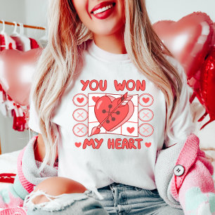 Tic-Tac-Toe Heart Valentijn T-shirt