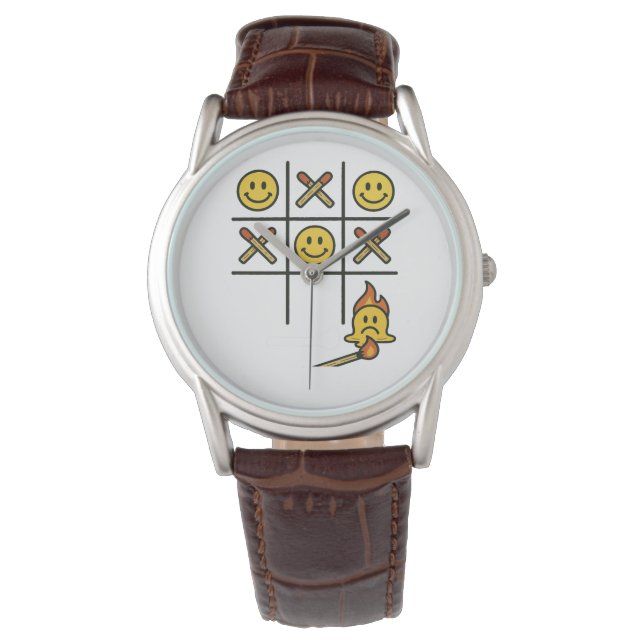 Tic Tac Toe Horloge (Voorkant)
