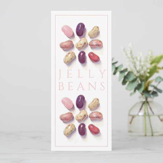 TIC TAC TOE JELLY BEANS 4x9.25 Carte plate (Debout devant)