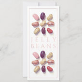 TIC TAC TOE JELLY BEANS 4x9.25 Platte Kaart (Voorkant)