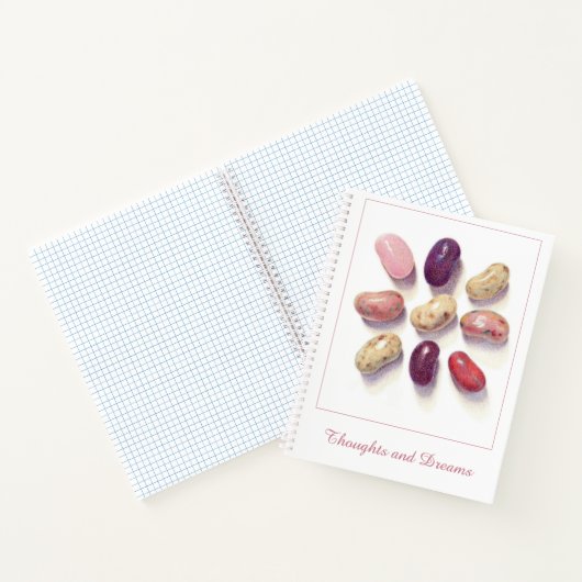 TIC TAC TOE JELLY BEANS 8,5x11 Carnet spiral (Intérieur)
