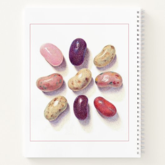 TIC TAC TOE JELLY BEANS 8,5x11 Carnet spiral (Dos)