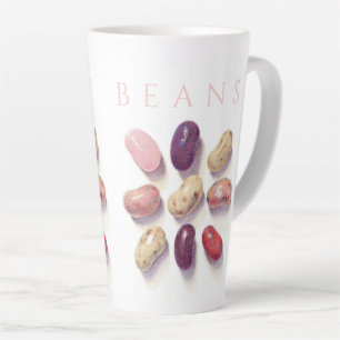 TIC TAC TOE JELLY BEANS Grote Latte Mok + Tekst