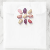 TIC TAC TOE JELLY BEANS Large Round Stickers (Tas)