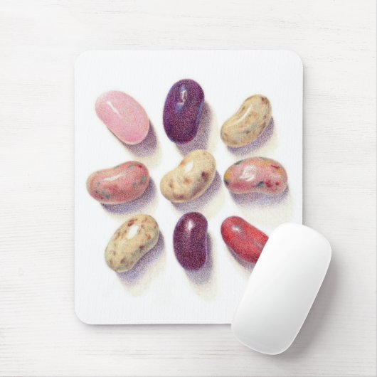 TIC TAC TOE JELLY BEANS Mousepad Muismat (Met muis)