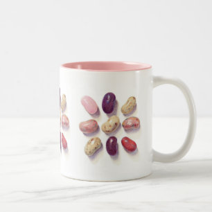 TIC TAC TOE JELLY BEANS Pink Mug à deux tons