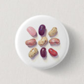 TIC TAC TOE JELLY BEANS Round Button (Voorkant)