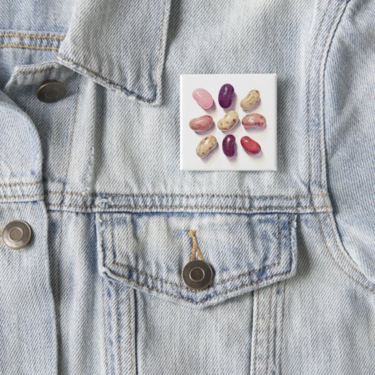 TIC TAC TOE JELLY BEANS Square Button (In situ)