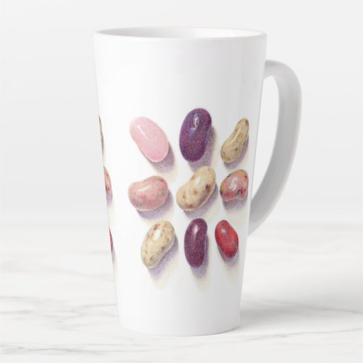 TIC TAC TOE JELLY BEANTS Large Latte Mok (Rechterhoek)