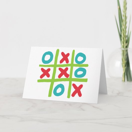 Tic-tac-toe Kaart (Voorkant)