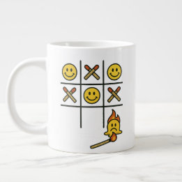 Tic Tac Toe-mok Extra Grote Beker